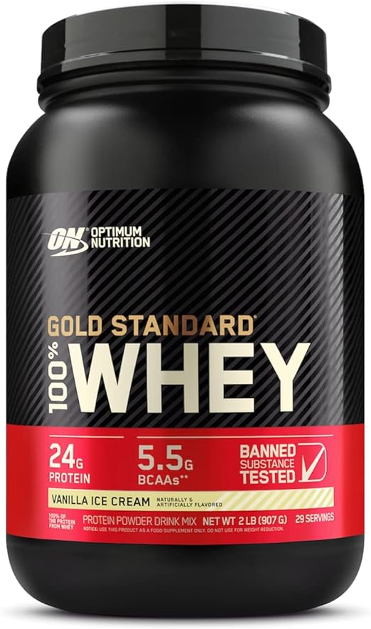 OMAHA PROTEIN POPCORN   GOLD STANDARD 100% WHEY   2lbs   VANILLA ICE CREAM