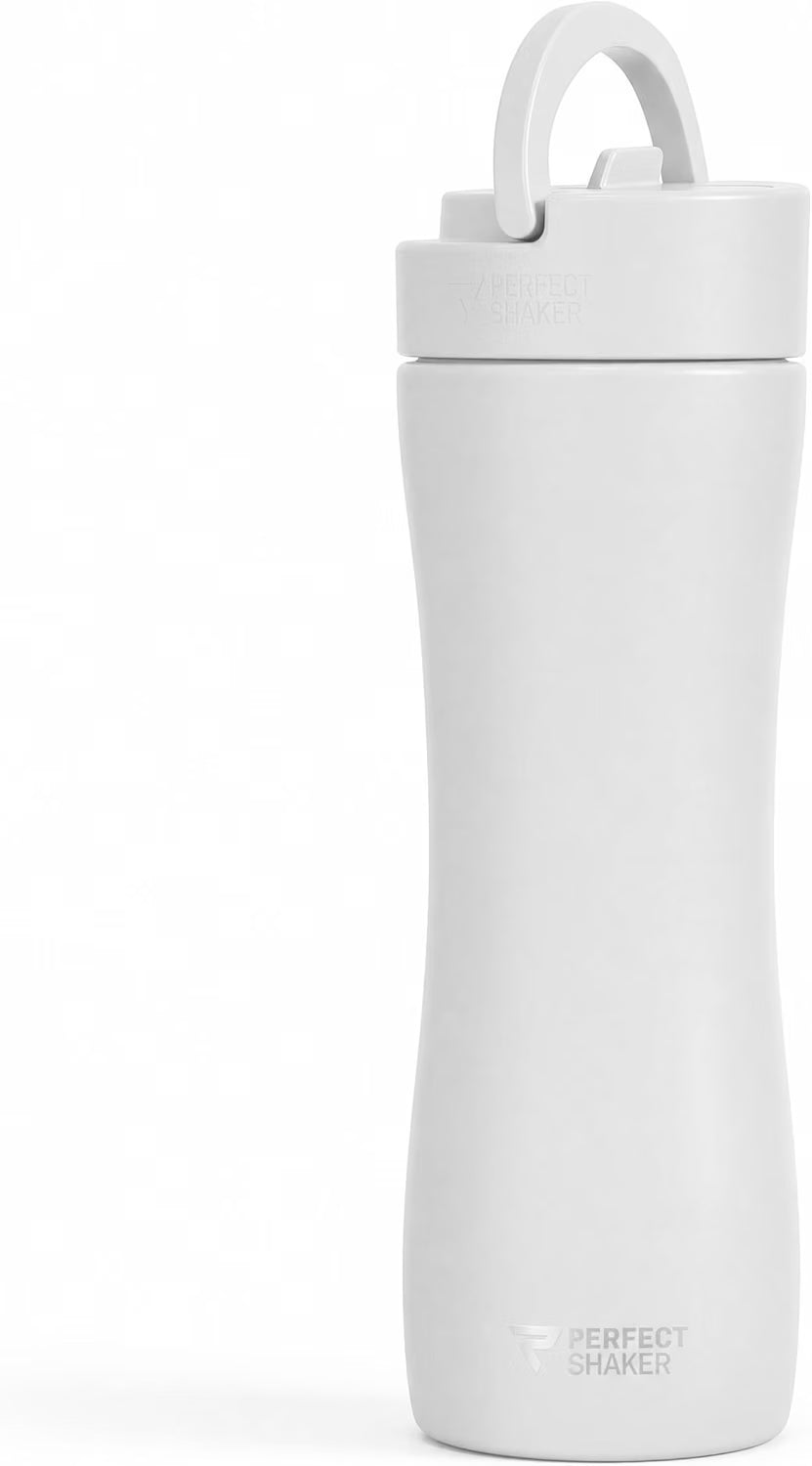 PerfectShaker - Stainless Steel LUMA, White - 650ml
