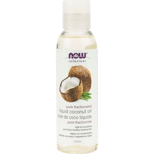 NOW    Fractionated Liquid Coconut Oil 118mL