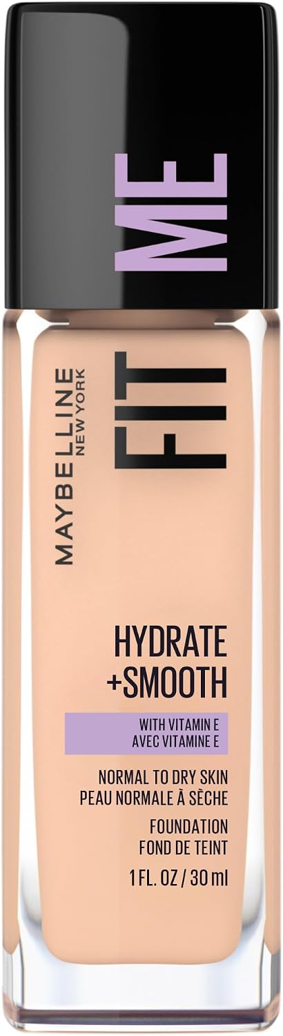 MAYBELLINE FIT ME HYDRATE & SMOOTH FND IVORY 30ML pack of 2