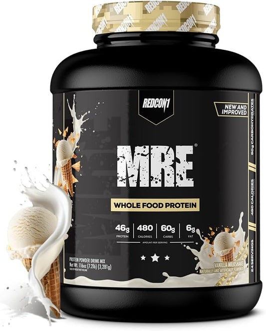 Redcon1 MRE | Vanilla Milkshake | 24 Servings