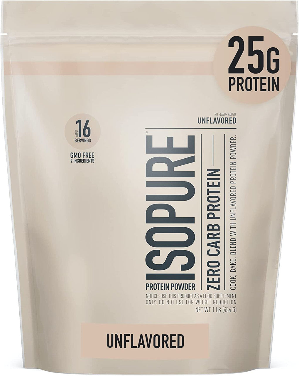 NATURE'S BEST   ISOPURE ZERO CARB   UNFLAVORED   1lb