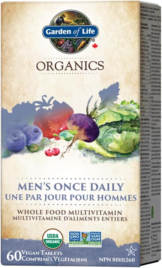 Garden Of Life - Organics - Multivitamin - Men's Once Daily 60 Tablets