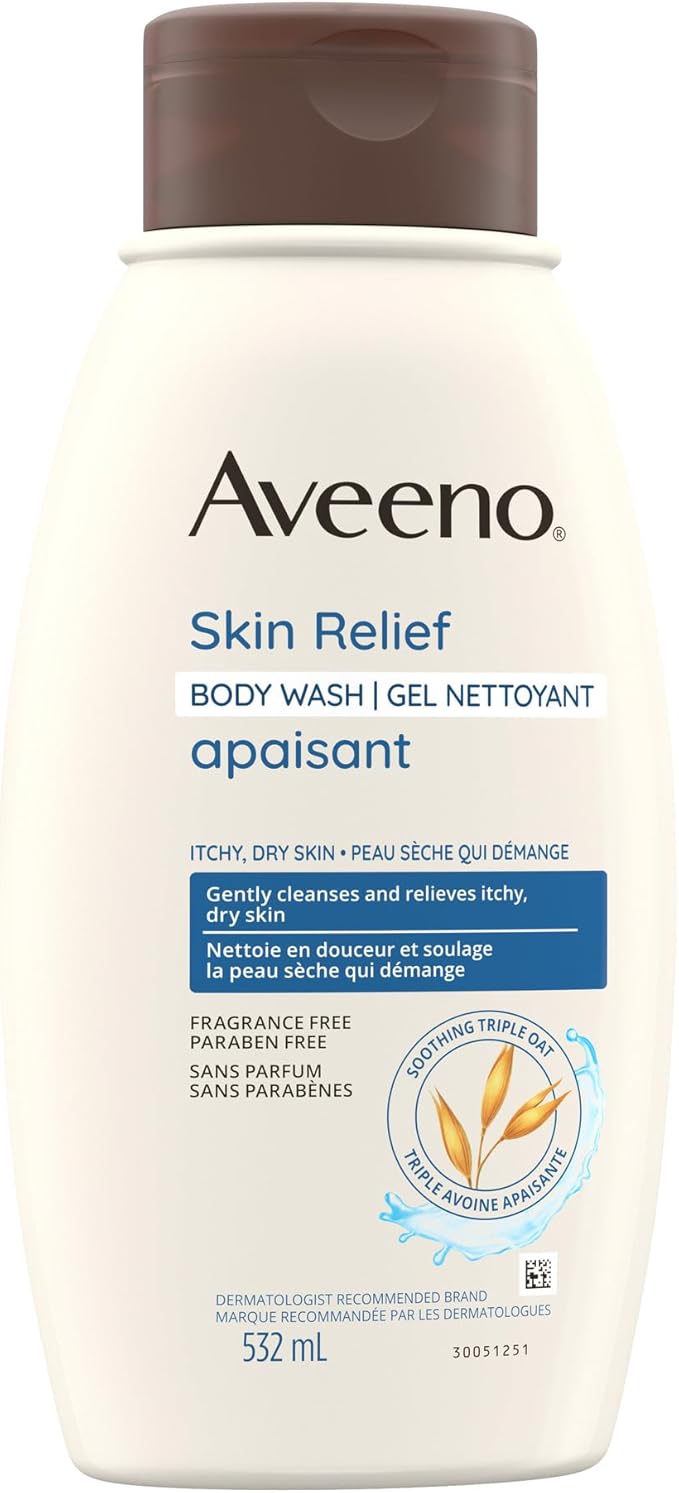 AVEENO BODY WASH RELIEF FRAGRANCE FREE 532ML
