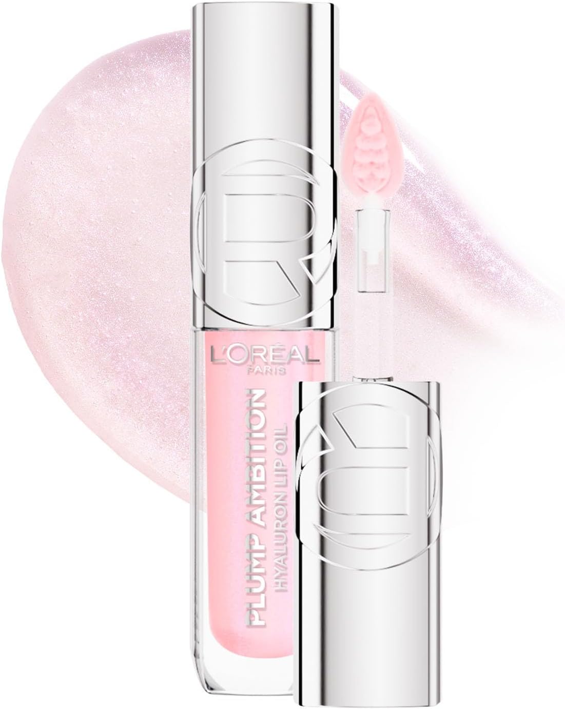 L'OREAL PLUMP AMBITION HYALURON LIP OIL CRISTAL pack of 2