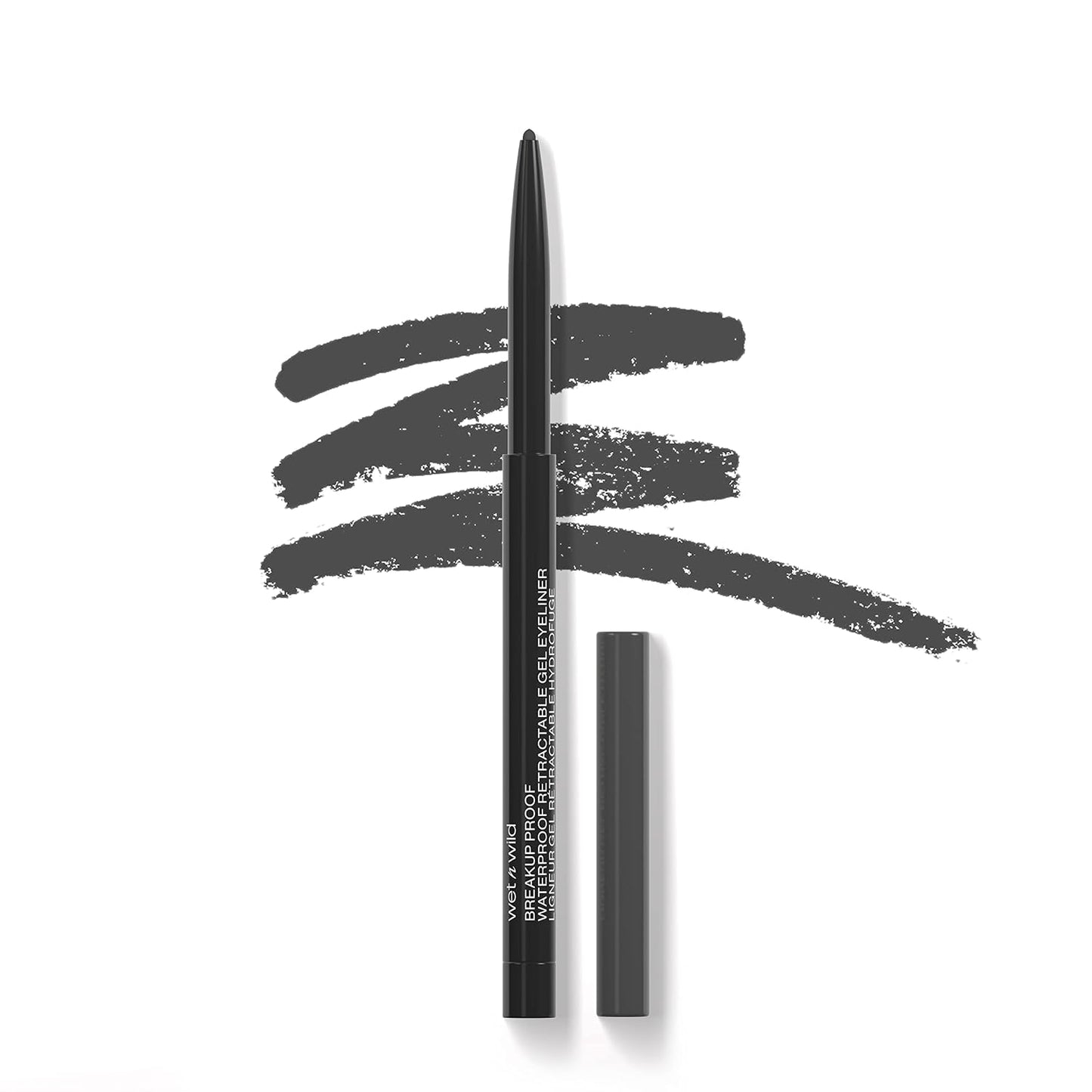 WNW WATERPROOF RETRACTABL GEL EYELINER CHARCOAL pack of 3