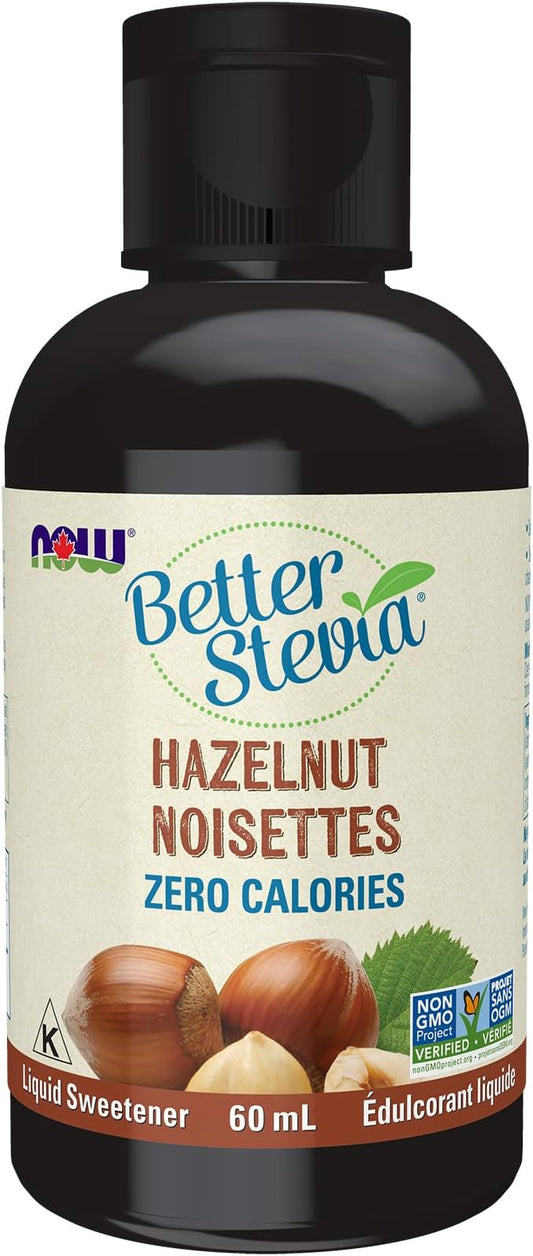 NOW    BetterStevia Liquid Extract (Hazelnut) 60mL
