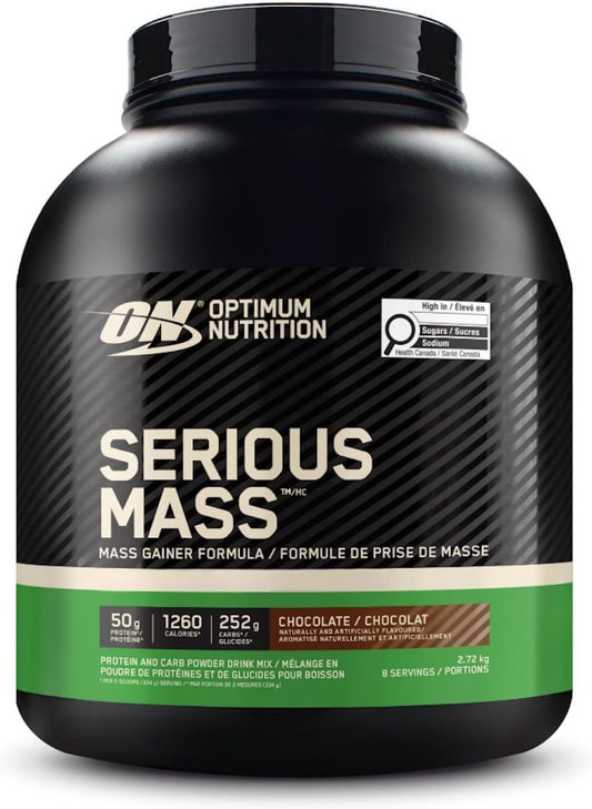 OPTIMUM NUTRITION - SERIOUS MASS - CHOCOLATE - 6lbs