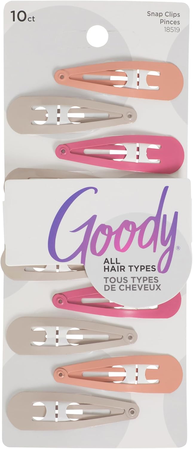 GOODY SNAP CLIPS METAL WARM 10 pack of 3