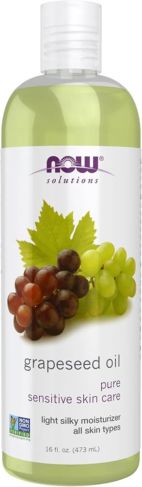 NOW    Grape Seed Oil, Pure 473mL