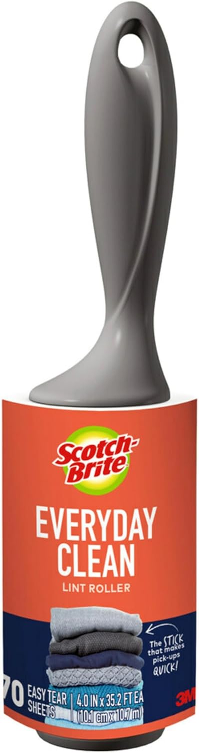 SCOTCH BRITE EVERYDAY CLEAN LINT ROLLER 836RS-70 pack of 6