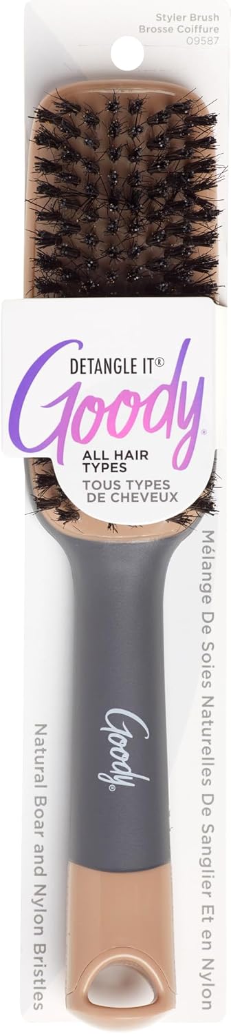 GOODY STRAIGHT TALK BRUSH STYLER BOAR pack of 3