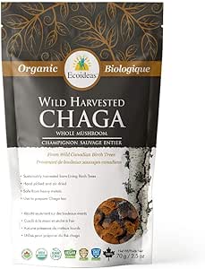Ecoideas_Organic Chaga Whole Chunks_70g