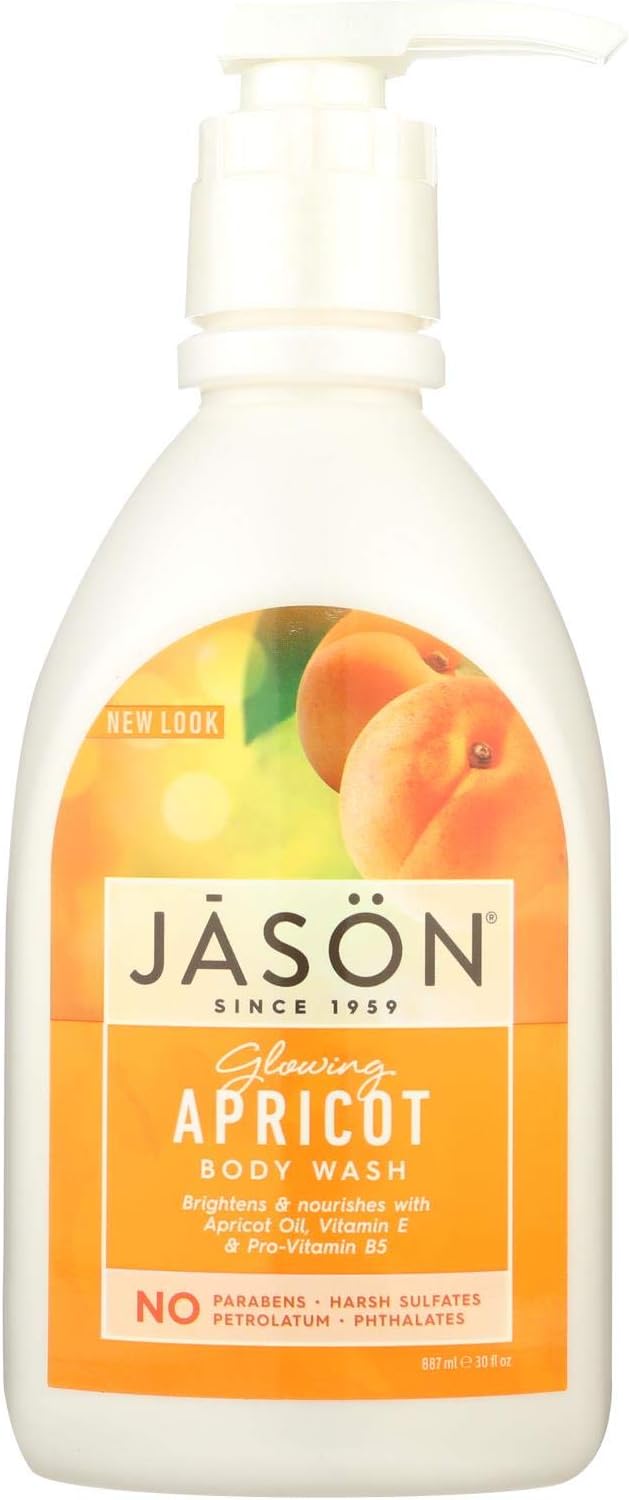 JASON NATURAL PRODUCTS    Apricot Satin Shower BW 887mL