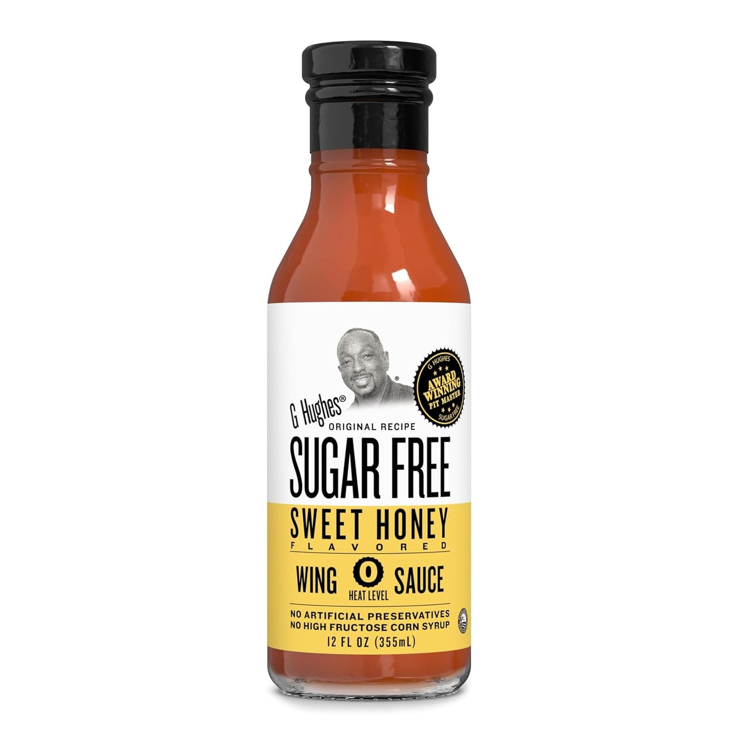 G Hughes Sugar Free Sauce    G Hughes Wing Sauce    Flavour: Sweet Honey 
Container Size: 355 mL    Case of 6
