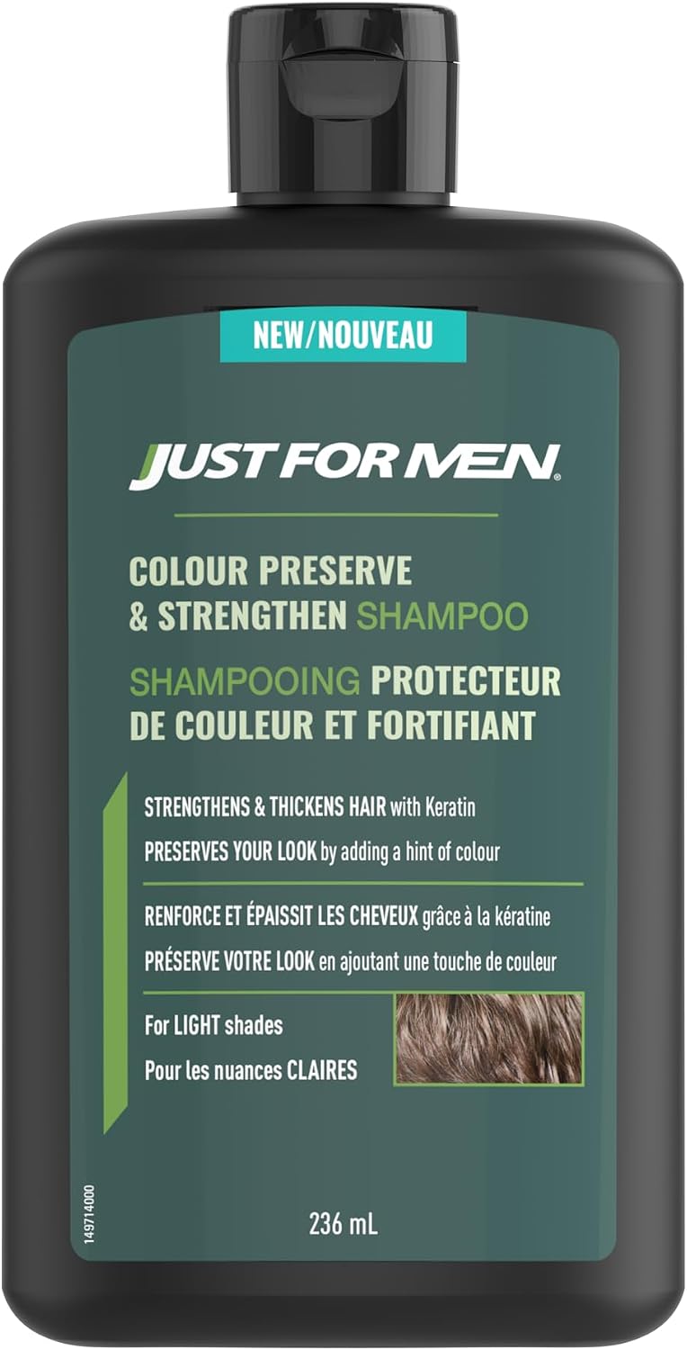 JUST FOR MEN SHP CLR PRES&STRENG LIGHT SHADE 236ML