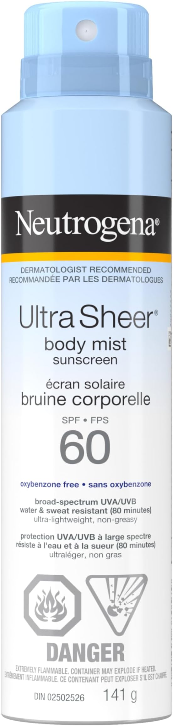 NEUTROGENA ULTRA SHEER SP SPF60 141G