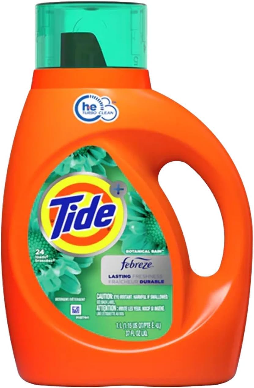 TIDE W/FEBREZE HE BOTANICAL RAIN 1L pack of 6