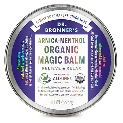 DR. BRONNER’S MAGIC BALMS    Organic Magic Balm, Arnica Menthol    57g