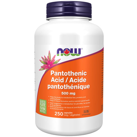 NOW    Pantothenic Acid 500mg 250cap