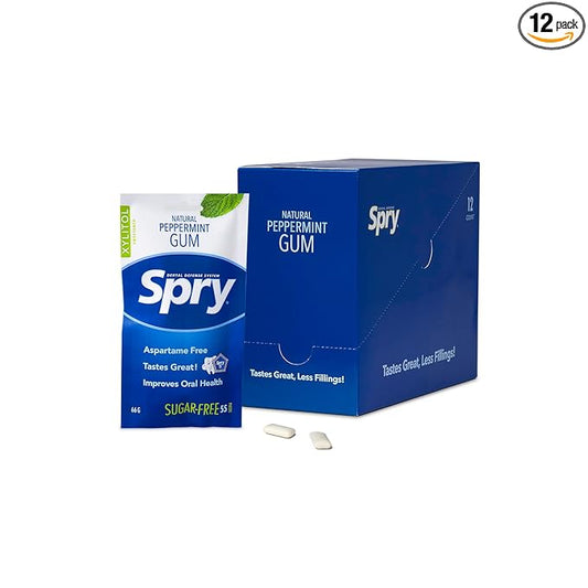 SPRY   SPRY 55ct GUM BAG, PEPPERMINT 12 PK
