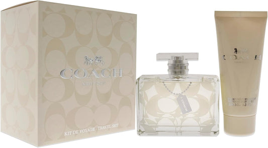 Coach Signature Gift Set By Coach 3.3 oz Eau De Parfum + 3.3 oz Body Lotion Travel Set