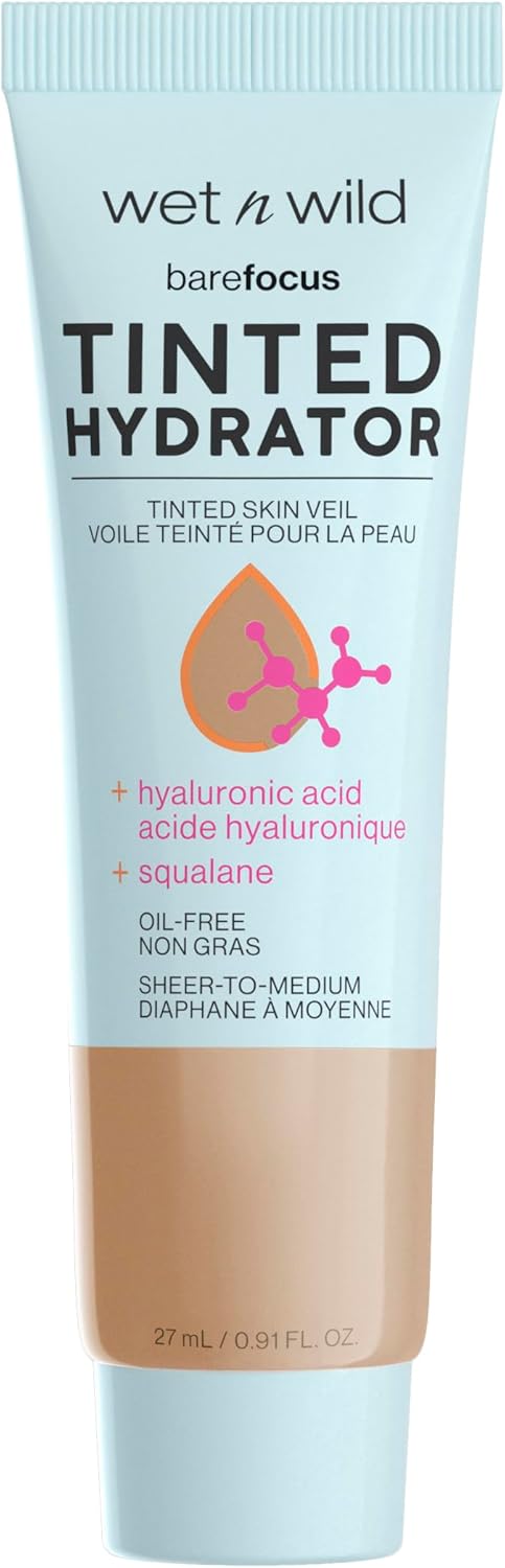 WET N WILD BARE FOCUS HYDRATOR TINTED MD TAN 27ML pack of 2