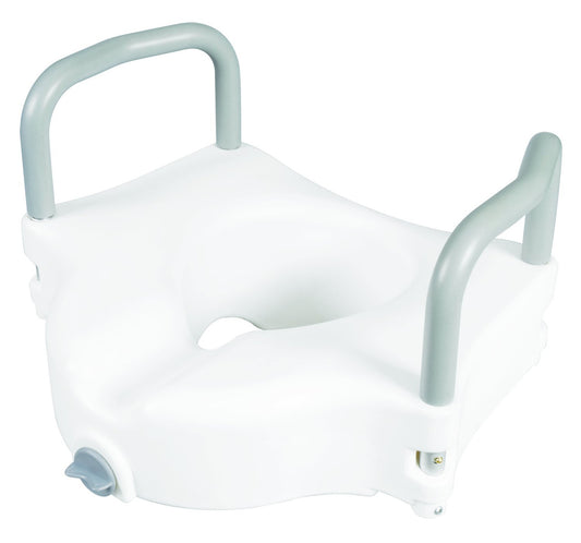 BIOS LIV RAISED TOILET SEAT 4.5"/11.5CM W/HANDLE