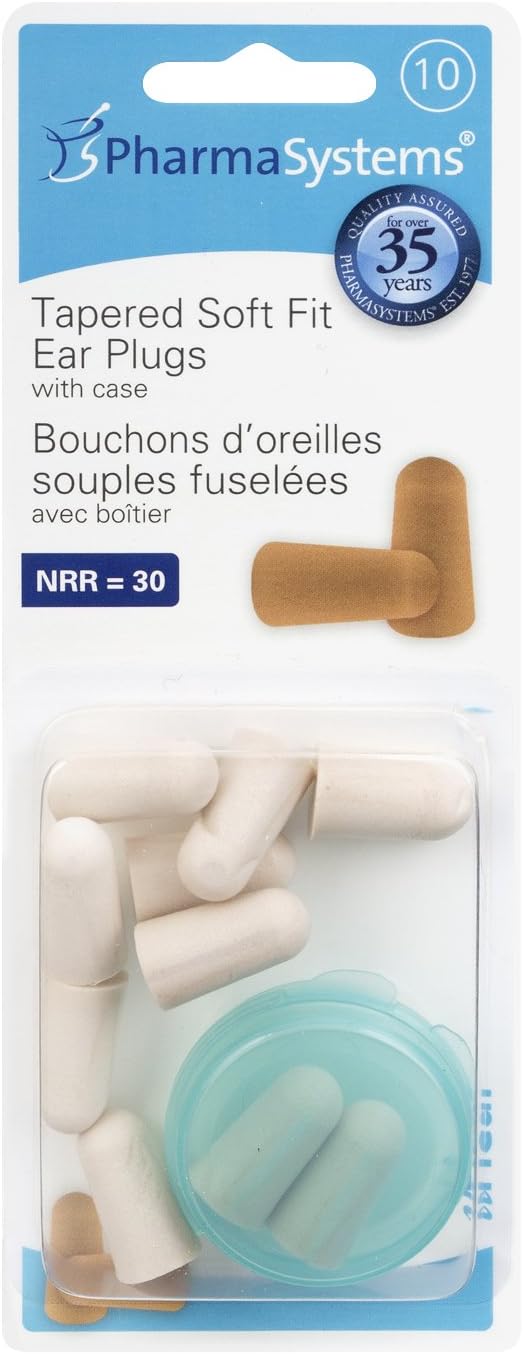 EAR PLUGS TAPERED SOFT FIT TAN 10
