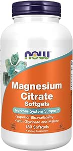 NOW    Magnesium Citrate/Glycinate/Malate 134mg 180gel