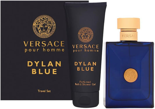 Versace    Men    Versace Pour Homme Dylan Blue    -- Gift Set - 3.4 oz Eau de Toilette Spray + 3.4 oz Shower Gel