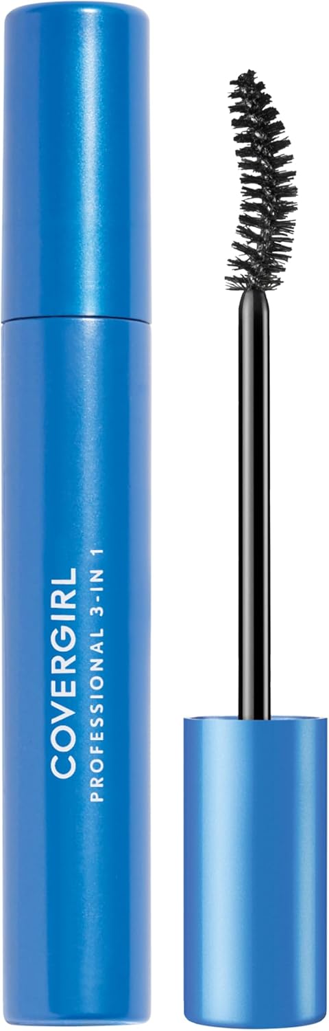 COVER GIRL PROFESSIONAL MASCARA CURVED BRUSH BLK pack of 3