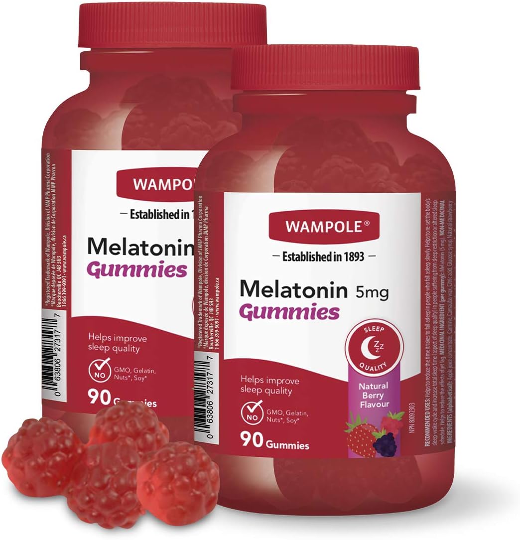 MELATONIN 5MG GUMMIES 90 WAMPOLE GUMMY