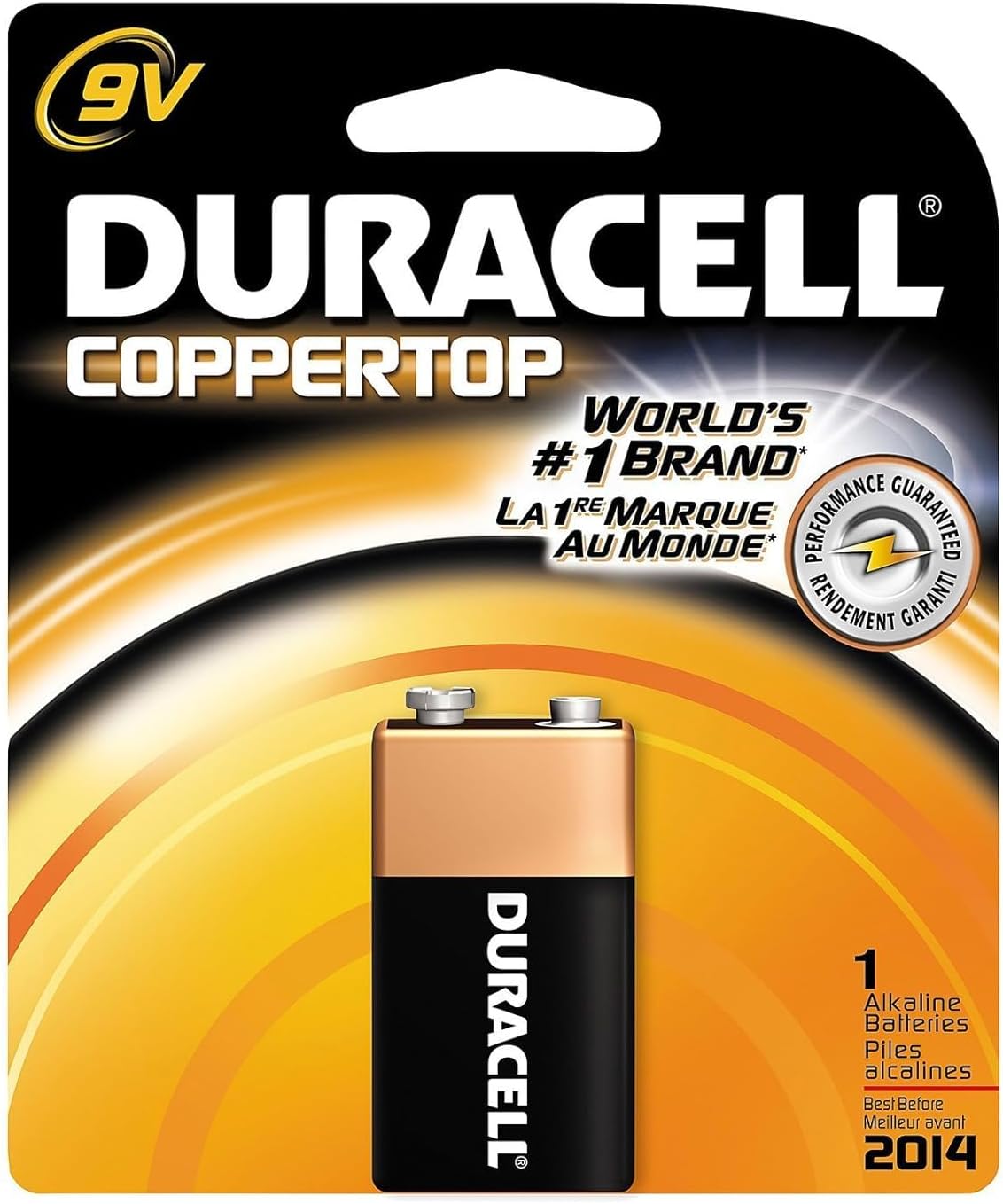 DURACELL COPPERTOP BATT 9V