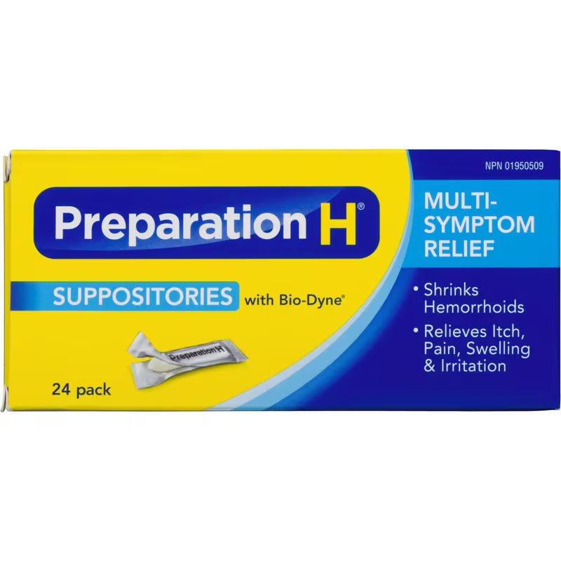 PREPARATION H SUPP 24 SUPPOS.