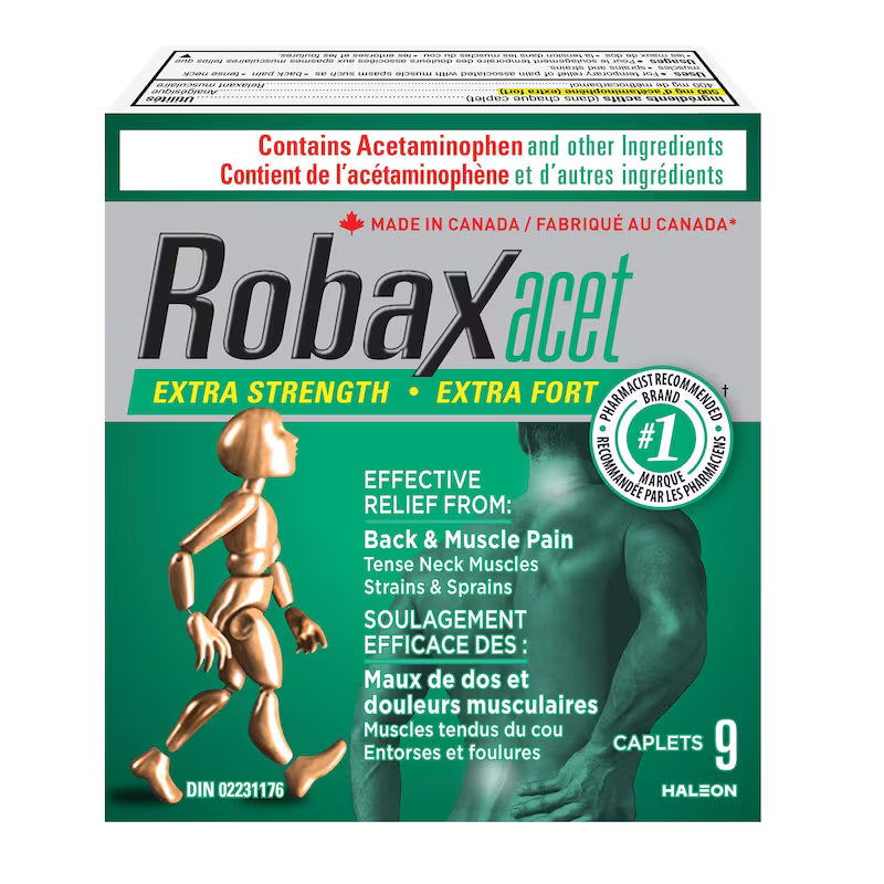 ROBAXACET XST CPLT 400/500MG 9 CAPLET