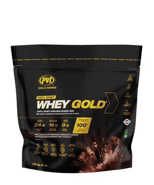 PVL Pure Vita Labs    Whey Gold    Triple Chocolate Brownie Overload1.81 kg/4 lb