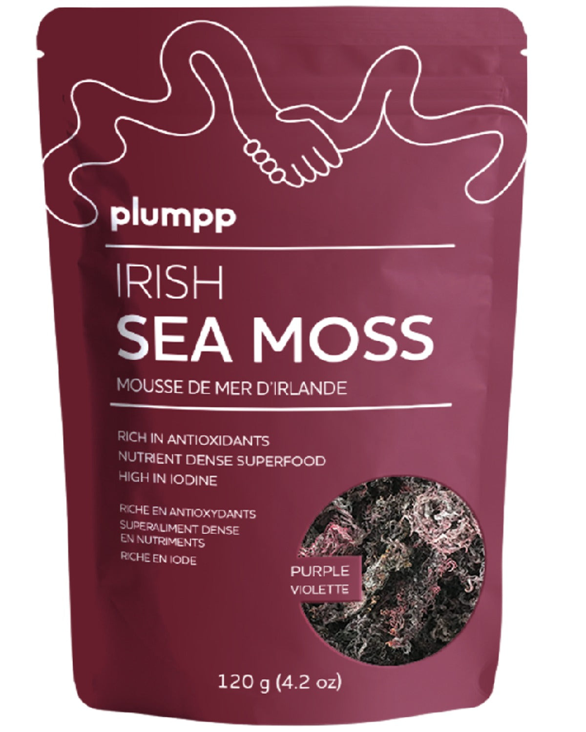 Plumpp - Plumpp Irish Sea Moss Purple 120 g