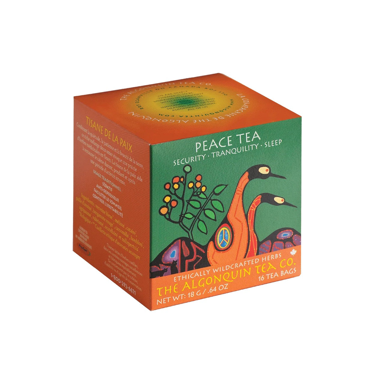 ALGONQUIN TEAS    Org Peace Tea 16bg