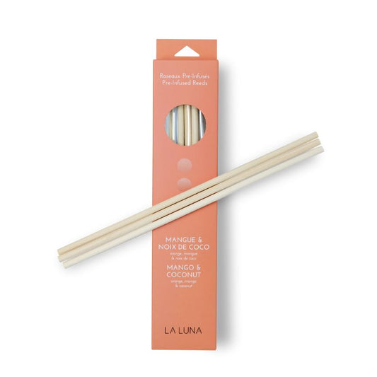 LA LUNA    Infused Reeds    LA LUNA    Infused Reeds    Mango & Coconut Infused Reeds *6
