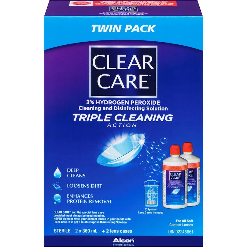 CLEAR CARE 2X360ML DROP MED