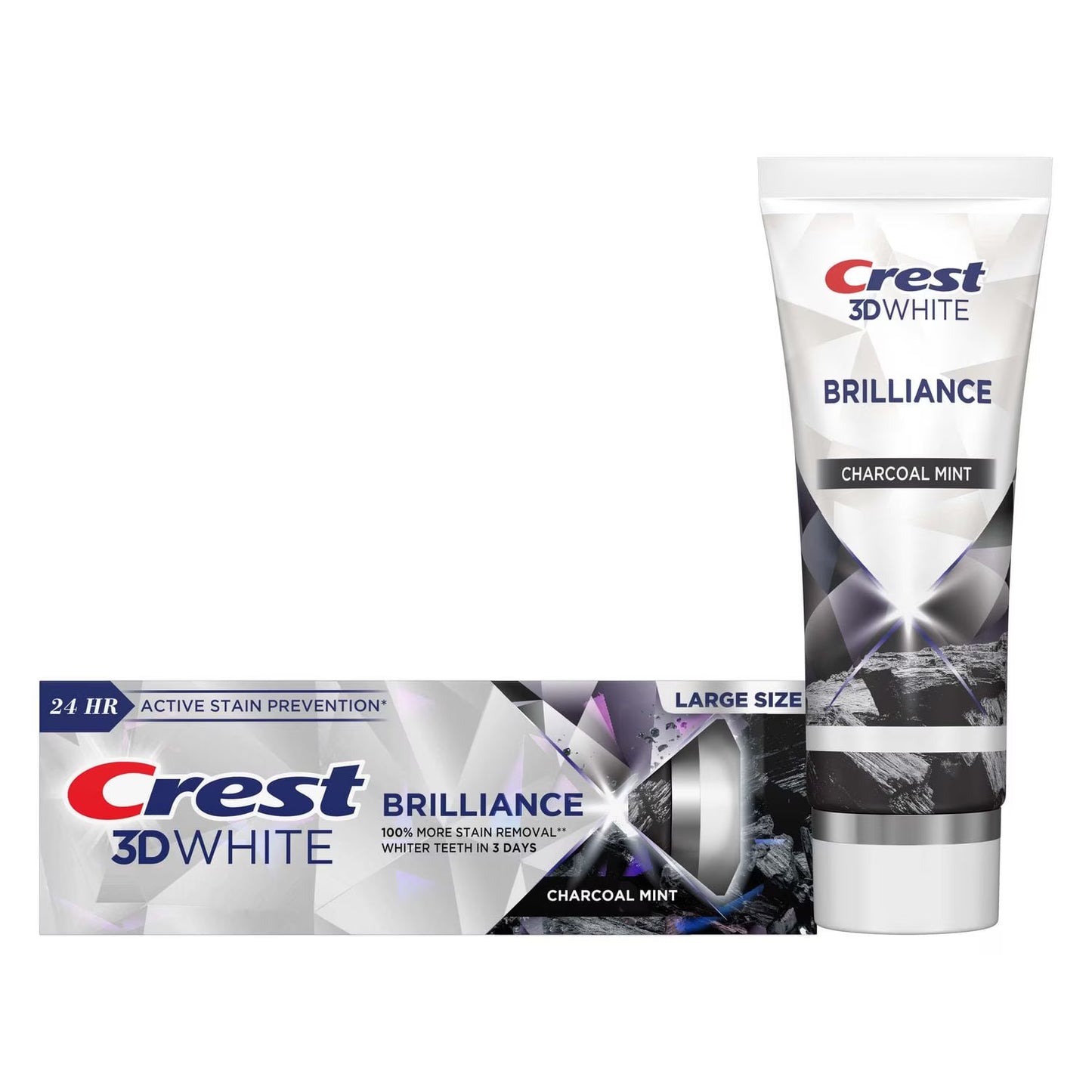CREST 3D WHITE BRILLIANCE TOOTHPASTE CHARCOAL 85ML