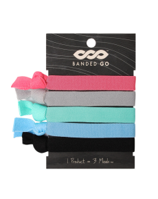 BANDED   Hair Ties - Effervescent 3 x 5pk