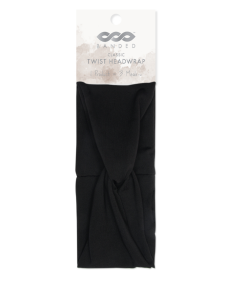 BANDED   Headwrap - Black Twist 3 x 1ea