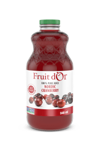 Patience Fruit & Co.   Fruit d'Or Pure Cranberry Juice 6 x 946ml