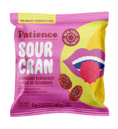 Patience Fruit & Co.   SourCran Sour Raspberry  60g