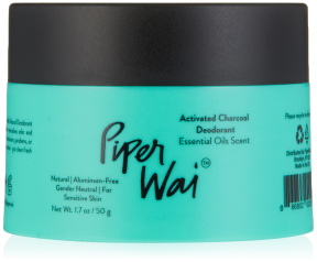PiperWai   Activated Charcoal Deodorant - Jar 57g