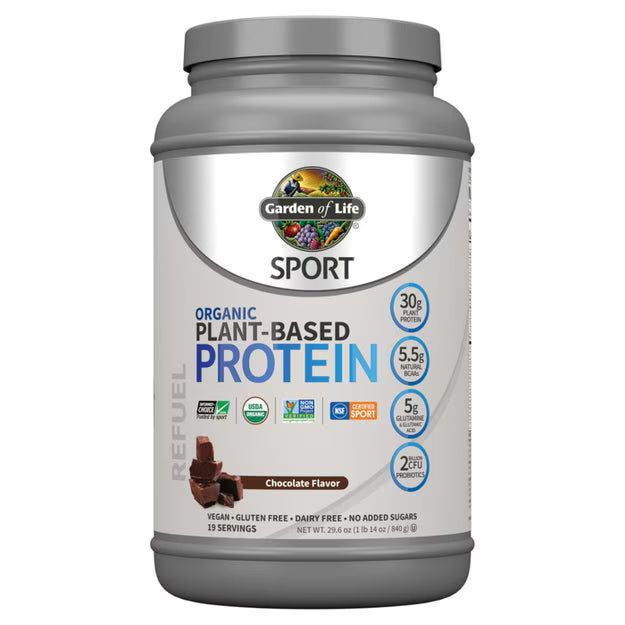 Garden of Life - SPORT Organic Plant Based Protein Chocolate - 840 g