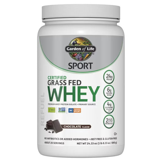 Garden of Life - SPORT Certified Grass Fed Whey Chocolate - 660 g