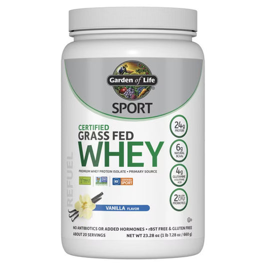 Garden of Life - SPORT Certified Grass Fed Whey Vanilla - 640 g